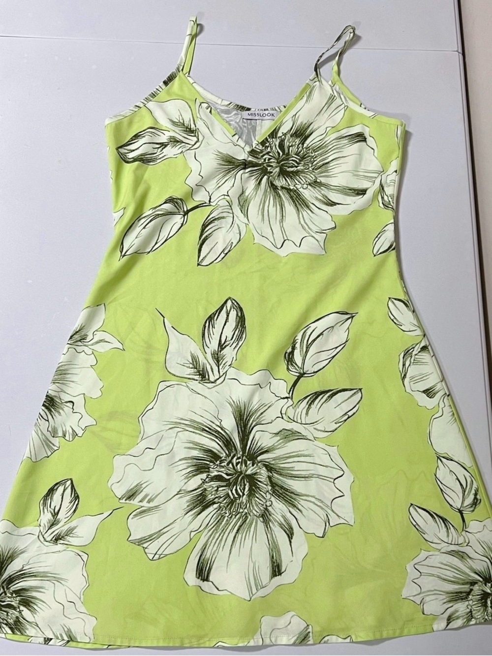 Miss Look Mint Green Pastel Floral Nightgown Chemise Dress Pjs Pajamas Size S 💚✨